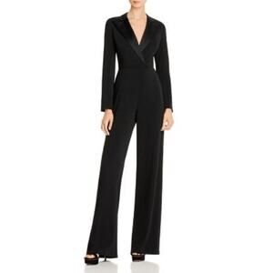 NWT Jay Godfrey Roland Tuxedo Jumpsuit Women's Black Size 0